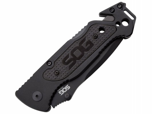 Нож складной SOG Escape Black, сталь 7Cr17MoV, рукоять алюминий, блистер